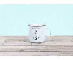 Gift Republic Victoriana - Tazza Smaltata, Motivo: The Adventurer [Lingua Inglese]