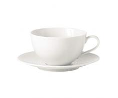 Royal Doulton Gordon Ramsey Labirinto Bianco Colazione Tazza e piattino