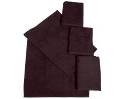 Dyckhoff 410936115 - Set da 2 Asciugamani 50 x 100 cm e 2 Asciugamani 70 x 140 cm, Colore: Nero