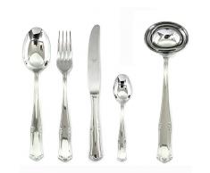 MEPRA Bavaria Servizio Mv Moka, 30 Pezzi, Acciaio Inossidabile 18/10