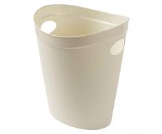 Addis la Carta in plastica per Bagno, Camera da Letto Ufficio Trash Bin, Lino, Crema, 12Â Litri