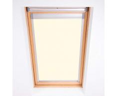 Bloc Skylight Blind 104 - Tenda a rullo oscurante per lucernari Velux, colore: panna, beige, poliestere, 105x15x7 cm