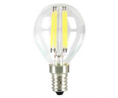 V-TAC VT-1996, E14, attacco a vite Edison, 4 W LED 2700 k, lampadina a incandescenza P45, colore: trasparente