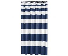 Sealskin Nautica Tenda da Doccia, Poliestere, Blu, 180 x 200 cm