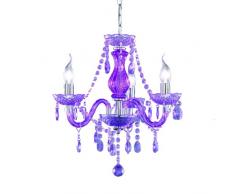 Reality R11073092 Lüster Lampadario, 40 W, Lilla, Diametro 46 cm, incandescente, acrilico