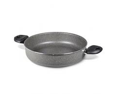 Aeternum New Trudi Tegame, Alluminio, Effetto Pietra, 32 cm