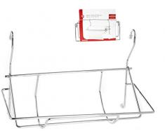 Home 2025 Porta Scottex in Filo da Appendere, Cromato, Grigio, 26.5x19.5x30 cm