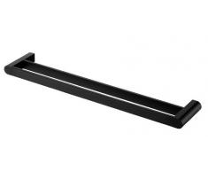 Bisk 02967 Futura Porta Asciugamani Doppio, 61 x 64 x 12.5 x 3cm, Nero