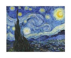 Niik Quadro + Telaio Notte Stellata di Vincent Van Gogh, 90 x 70 x 1.7 cm, Falso dAutore