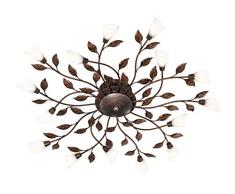 Trio Leuchten Diamentro 80 Trio 622811528 Reposa Plafoniera LED, 15x1.1 Watt, Ruggine Anticato, 80 cm SMD 1W, 1 W