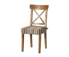 Dekoria Cuscino da Seduta Adatto al Modello Ikea Ingolf Rivestimento, per Sedia, Adatto al Modello Ikea Ingolf Multicolore