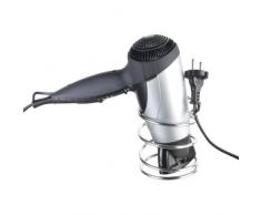 Axentia Bad 282014 - Supporto per asciugacapelli Escala, Rotondo con Gancio, 9,5 cm