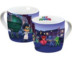 PJ Masks Owlette, Catboy, Gekko Porcellana, caffÃ¨, Tazza per Bambini, Multicolore