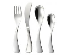 Sambonet 52557-98 Set Posate 4 Pezzi per Bimbo, Collezione Mix, Inox