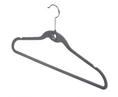 Domopak Living Appendiabiti Antiscivolo salvaspazio, Grigio, 2,5 x 42 x 23,5 cm, 3 unitÃ