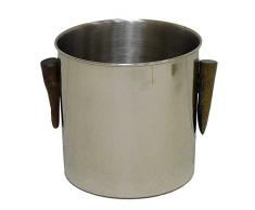 Better & Best 0792633 - Secchiello per Il Ghiaccio, Piccolo, con Manici in Corno, Colore Argentato