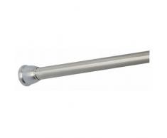 InterDesign 78890EU Asta a Tensione per Tenda Doccia, Metallo, Argento