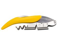 LE CREUSET WT130 Cavatappi Sommelier a Doppia Leva, Stappatura di Bottiglie di Vino, Policarbonato, Acciaio Inossidabile, Giallo