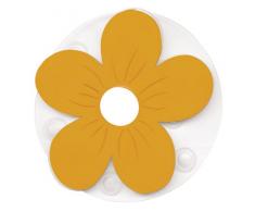 Kleine Wolke - Tappetino Antiscivolo per Vasca da Bagno a Forma di Fiore, Colore: Giallo