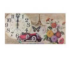 GMMH â Orologio da Parete 60 cm Legno Orologio da Cucina Moderno Paris London Paese casa Nostalgia