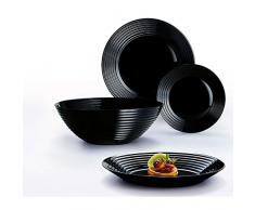 Arc International France 181760 Servizio Piatti Harena, Nero, 19 unitÃ 