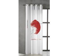 TSUKI Tenda confezionata Hinata con Occhielli Metallici 150Â x 260Â Zen, Chillout, Giapponese