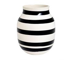 KÃ¤hler - Vaso Omaggio, in Ceramica, 20 x 16,5 cm, Colore Bianco e Nero