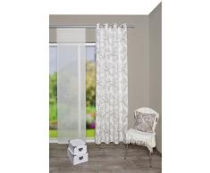 Home fashion 51843 – 560 – H: 245 x l: 135 cm Tenda con Occhielli Dekostoff Stampata Pietra
