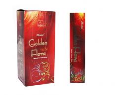 Balaji Golden Flora incenso Naturale, Legno, Marrone, 11Â x 9.7Â x 25Â cm