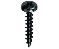 H&H Basic Black Mestolo, Inossidabile, Acciaio/Nero, 9x9x37 cm