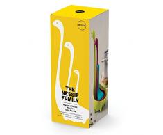 Ototo Nessie Family - Set da Cucina con schiumarola, ramaiolo e infusore per tÃ¨, a Forma di Mostri di Loch Ness, 3 Pezzi, Multicolore