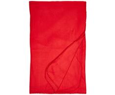 Enjoy Home - Plaid in Pile, Poliestere, 160 x 130 cm, Colore: Rosso