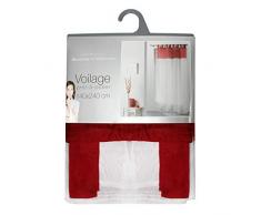 Douceur dIntÃ©rieur Tenda con passanti, in poliestere, dimensioni: 140 x 240 cm, ceramica, rosso, 140x1x240 cm