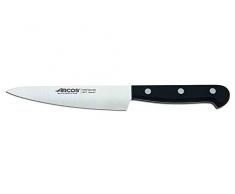 Arcos Serie Universal - Coltello Cucina - Lama Acciaio Inossidabile Nitrum 140 mm - Manico Polioxymetilene (Pom) Colore Nero