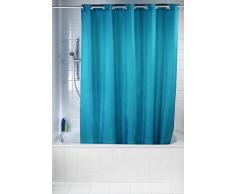 Wenko 22184100Â Comfort Flex - Tenda per doccia in poliestere, 22,8Â x 2,8Â x 37,5Â cm, Poliestere, Nero, 22.8x2.8x37.5 cm