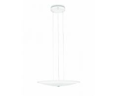 Philips Lighting Adour Lampadario Moderno LED, in Metallo e Vetro, Bianco