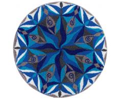 Grund FLUIDITY Tappeto per Il Bagno, Poliacrilico Supersoft, Blu, 100 cm