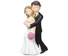 Jullar TG 12001 Statuetta Decorazione Sposi, Argilla, Multicolore