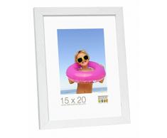 Deknudt Frames S44CF1-40.0X50.0 - Portafoto Basic in Legno e MDF, 40 x 50 cm, Colore: Bianco