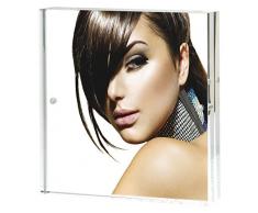 ZEP AP125 Collection Acrylic Seattle-Blocco portafoto, 10 x 10 cm, Trasparente