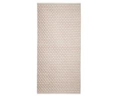 Jute & Co. Samoa Tappeto Tessuto a Mano, Cotone, Beige, 70 x 150 cm