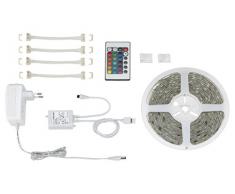 Briloner Leuchten Striscia LED bianca, rgb cambiacolore, dimmerabile, da interni, 24 W, lampadine integrate, 500 x 0.3 x 1 cm (L x A x P)