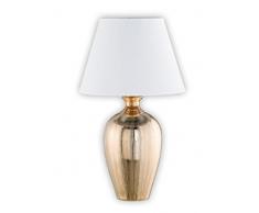 Fischer&Honsel Belly - Lampada da tavolo in ceramica, 40 W, colore: Oro