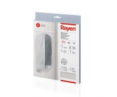 Rayen 2014.11 Biancheria in Armadio. Fodera di Vestito per gruccia con Lampo. Coprivestito Resistente alla Polvere, umiditÃ e tarme, Grigio Chiaro/Traslucido, 10.43 cm