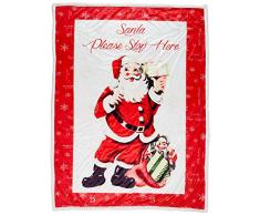 Catherine Lansfield Retro Santa - Biancheria da letto, Piumone, 130x170cm