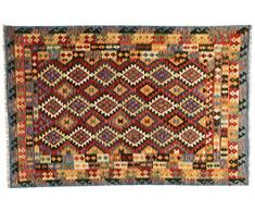 Eden Carpets Kilim Vegetale Tappeto Annodato a Mano, Lana, Multicolore, 298x198 cm