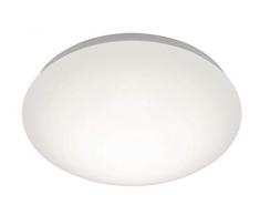 Briloner Leuchten - Lampada da soffitto, plafoniera led, 12 W, 1200 Lumen, Luce Bianca Calda, Ã28 cm, plastica, bianco