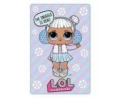 L.O.L. Surprise! Coperta in Pile con Angelo di Neve, Poliestere, Multicolore, 90 x 150 cm