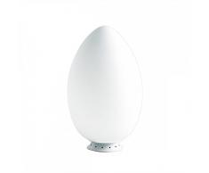FontanaArte Lampada Tavolo Uovo Medio H44 Bianco, vetro