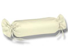 fleuresse 9400-2610 Federa per cuscino cilindrico, 100% cotone, con chiusura lampo, 40 x 15 cm, non richiede stiratura